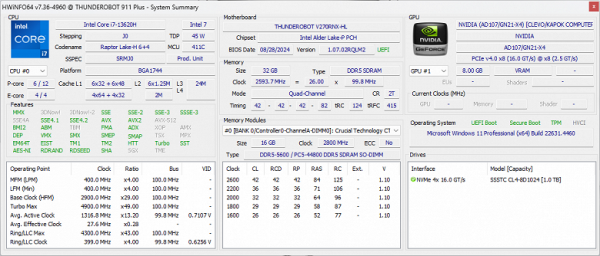Обзор игрового ноутбука Thunderobot Range 17 Pro